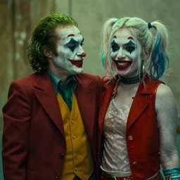lady gaga as the joker and harley quinn in todd philips joker 2 ( 2 0 2 3 ) 3 5 mm film movie screenshot