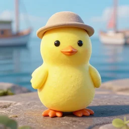 a chick shaped marshmallow peeps + longshoreman hybrid, longshoreman, 8 k, 4 k, trending on artstation cgsociety, octane ue 5