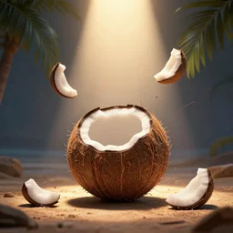 do not throw this junk, coconut, coconut, cartoon, cartoon, symmetric, dynamics lighting, cinematic,