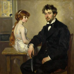 a painting in the style of tom bagshaw, and in the style of donato giancola, and in the style of john william waterhouse.