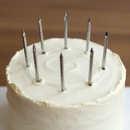 cake with screwdrivers!!! as ingredient!!!