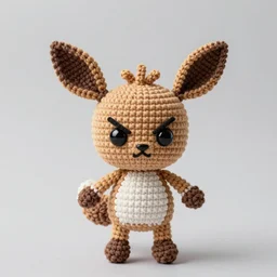 angry crochet eevee