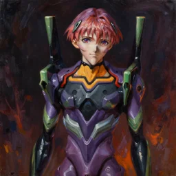 lilith from neon genesis evangelion, hyperdetailed illustration, rich deep colors masterpiece, oil painting, ultra detailed, volumetric light, dramatic, atmospheric lighting, moody, octane render 4 k, 8 k,