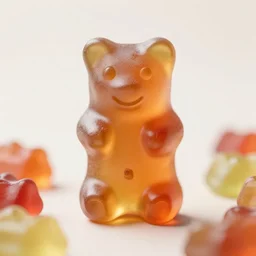 a gummy bear dancing, 4 k, photorealistic