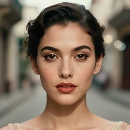 beautiful female portrait, ( ( head shot ) ), cine, vintage, sharp focus, neo classic, movie still, sony, puerto rico, symmetrial, face, makeup, sephora, loreal, vapor, octane render, vouge, national geographic, maybelline, model, gorgeous, traditional, vsco, bokeh, 8 k