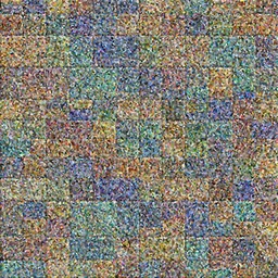 Colorful stone tiled floor texture by Craig Mullins, video game asset
