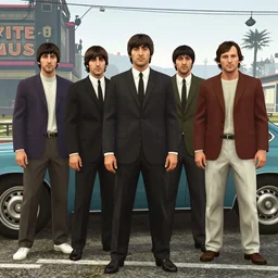 The Beatles as a gang in GTA 5 4k