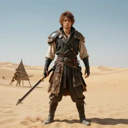 a photo of sabaku no maiku called mike of the desert, michele poggi, yotube italia streamer of dark souls