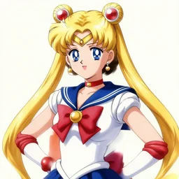 Angela Merkel as sailor moon, in the style of Naoko Takeuchi
