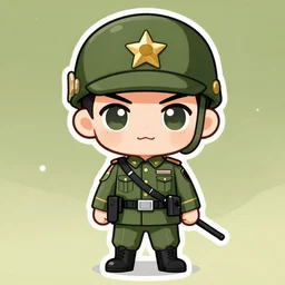 chibi anime solider