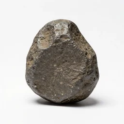 antique meteorite fragment, professional product shot, isolated on a pure white background, centered, entire object in frame, sharp focus, soft studio lighting