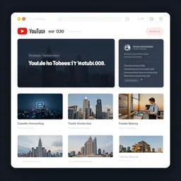 youtube in the year 2 0 3 0, web design, user interface ux, ui, sreenshot