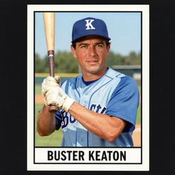 buster keaton baseball card