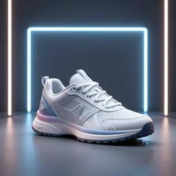 3d render of an elemental sneaker on a room, neon lighted, coherent, symmetrical, cinematic, hyper realism, high detail, octane render, unreal engine, 8k, Vibrant colors, Smooth gradients, High contrast, trending on artstation