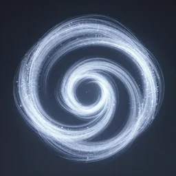 unreal engine 5 glowing particle spiral magic scene