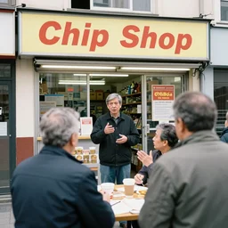 1 9 7 0 s chip shop, customers argue about the price