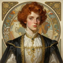 ultra realistic illustration, a painting of genderbent tim henson from polyphia, intricate, elegant, highly detailed, digital painting, artstation, concept art, smooth, sharp focus, illustration, art by artgerm and greg rutkowski and alphonse mucha