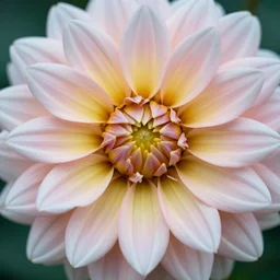 botanical photo, dahlia, shot with hasselblad, photography, photorealism, ultrasharp details, ultradetailed, intricate, soft diffuse lights, by dorothea lange and horst p horst, aesthetic film grain, pastels colours