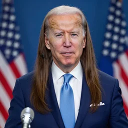 joe biden dressed as a cute girl