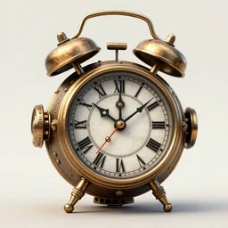 steampunk clock,digital art,