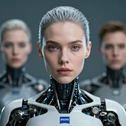 portrait of a stunningly beautiful futuristic female robot, from the movie ex machina, depth of field, zeiss lens, detailed, symmetrical, centered, fashion photoshoot, by Annie Leibovitz and Steve McCurry, David Lazar, Jimmy Nelsson, Breathtaking, 8k resolution, extremely detailed, beautiful, establishing shot, artistic, hyperrealistic, beautiful face, octane render