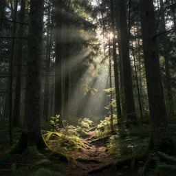 forest in the morning light by Lois Van Baarle