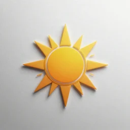 logo design the sun, abstract, geometrical