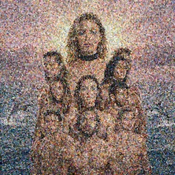 epic portrait of six-pack muscled Mila Kunis wearing black choker, sun rays across sky, pink golden hour, stormy coast, elegant dolphins jumping from the water, intricate, highly detailed, shallow depth of field, epic vista, Ralph Horsley, Daniel F. Gerhartz, Artgerm, Boris Villajo, Lilia Alvarado