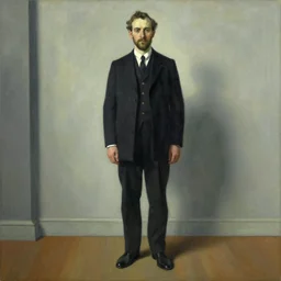 man by leyendecker, edward hopper whole body and head