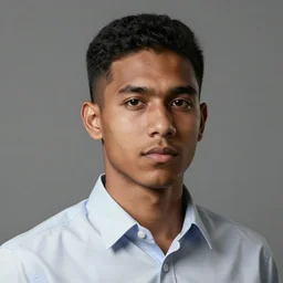 realistic! portrait of young brown working man wearing a formal shirt, hyperrealistic face!, 8k detailed digital art , trending on artstation, detailed digital art
