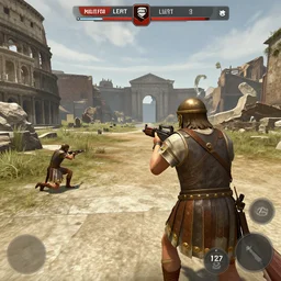 screenshot from FPS made in Ancient Rome