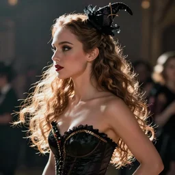anime natalie portman ballroom witch, intricate side profile by greg rutkowski, trending on pixiv