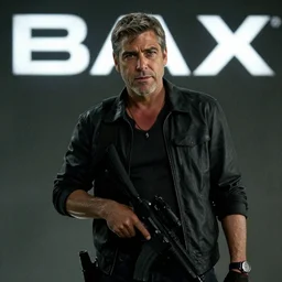 film still of george clooney as sam fisher in splinter cell, imax, 4 k,