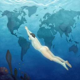 dreaming of a world where i can breathe under water by joan miro and chris mars