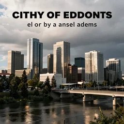 city of edmonton, by ansel adams