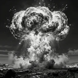 game vfx grayscale flipbook alpha map explosion cloud unreal ue4 Houdini