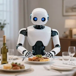 robot having a shabat dinner