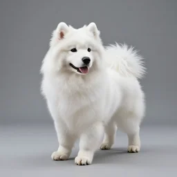 a chair that looks like a samoyed