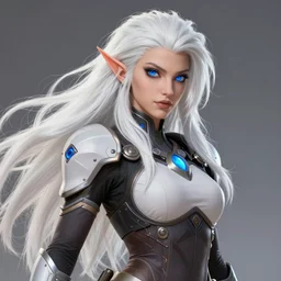 gorgeous barbarian woman, white long messy hair and blue eyes, overwatch style, highly detailed, digital art, pixiv fanbox, trending on artstation, ray tracing, volumetric lighting, sharp focus, hq, by artgerm, wlop, greg rutkowski, miyazaki hayao