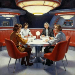 star wars diner, painting by ralph mcquarrie