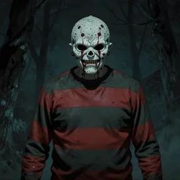 freddy Krueger inside someone's dream by Dave McKean