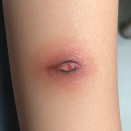 close up photos of burn scars