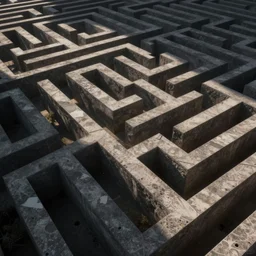 a maze of shadows