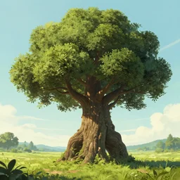 massive tree monster walking in a field, matte art by greg rutkowski, artstation