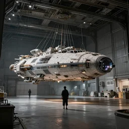 a spaceship by Gurmukh Bhasin and Mikko Kinnunen, hangar
