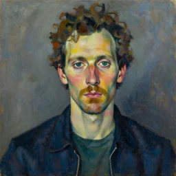 oilpainting portrait of tom waits, by egon schiele, lucian freud, basquiat