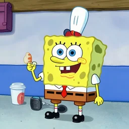 spongebob working at mcdonald's