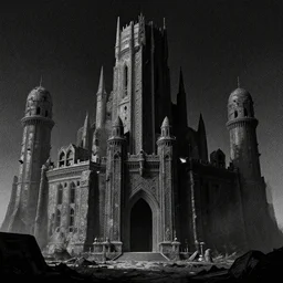 an abandoned kingdom, monolithic, film noir, stippled light, dramatic lighting, editorial illustration, detailed, fine texture, matte painting, concept art, artstation