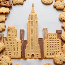 New York city made of cookies
