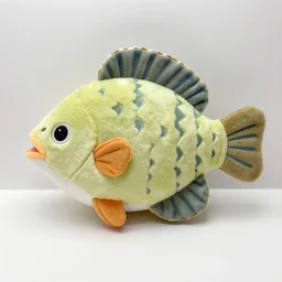 a flounder plush doll